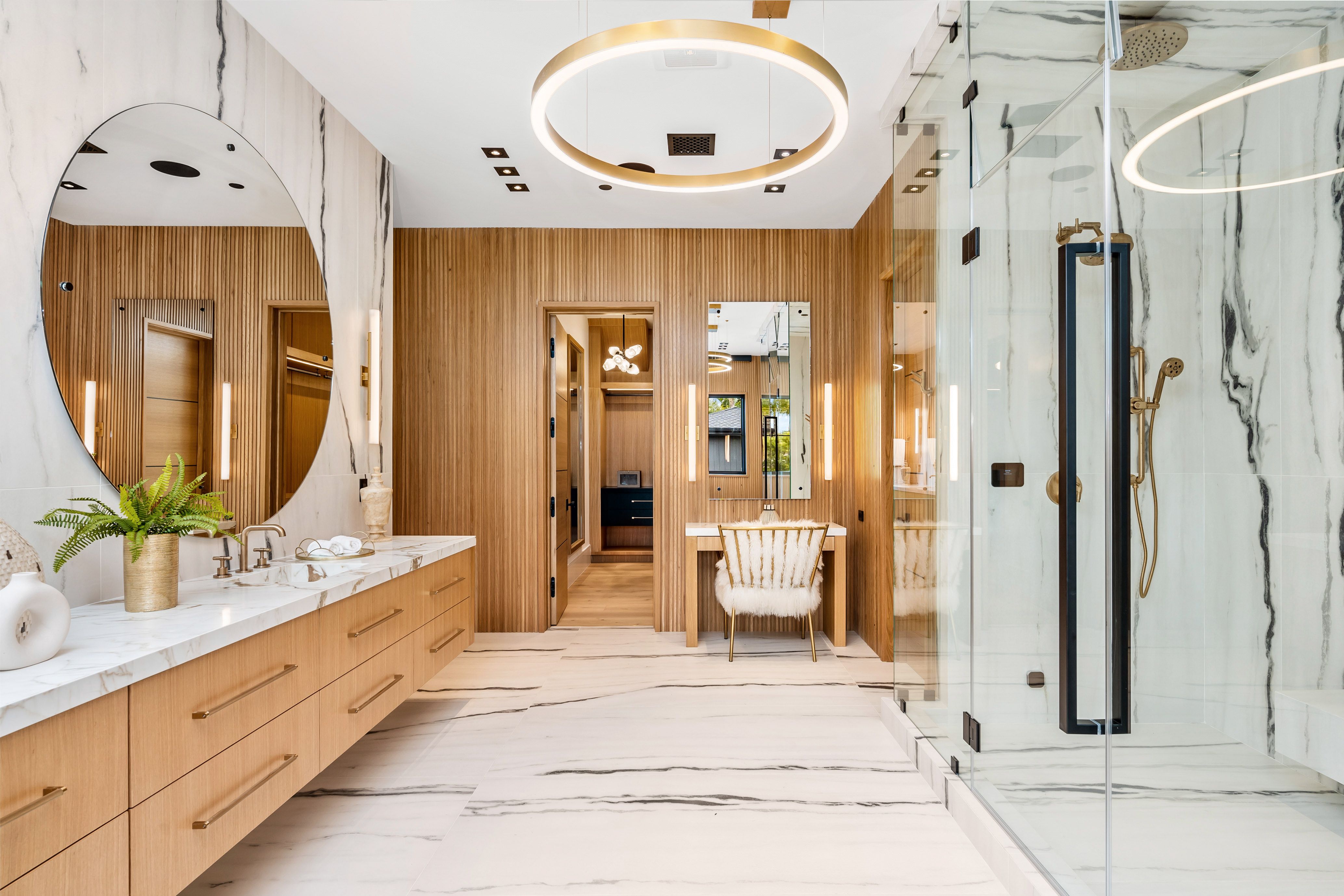 Modern bathroom remodel in Seattle